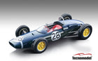 Diecast 1:18 classic Formula 1 model car with number 28, dark green body, yellow wheels