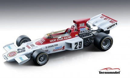 1:18 scale diecast vintage Formula 1 race car with white and red livery, detailed sponsor logos