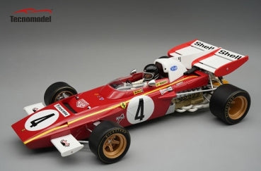 1:18 scale classic red Formula 1 diecast model car with white accents and racing decals