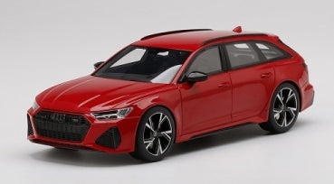 Red 1:18 scale diecast model of a modern station wagon car on a plain background