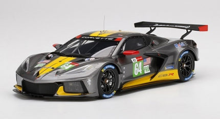 1:18 scale diecast Corvette C8.R model car with racing livery and rear wing