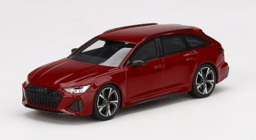 Red diecast model wagon car with black wheels on a white background