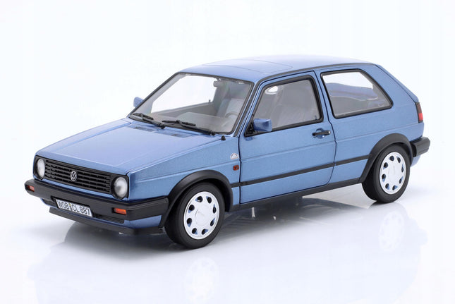 VW Golf II 10 Million Edition Diecast Model, Norev 1:18, Star Blue Metallic