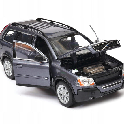 Volvo XC90 2007 Graphite Metallic Welly 1:24 22460 Diecast Model with Custom Plates