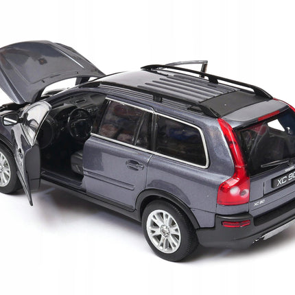 Volvo XC90 2007 Graphite Metallic Welly 1:24 22460 Diecast Model with Custom Plates