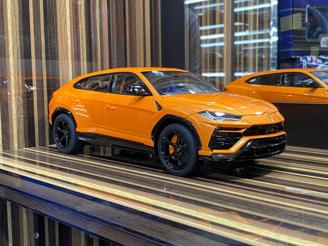 AutoArt Lamborghini Urus 2018 Orange Metallic 1:18 Diecast Model Car - detailed collector display model