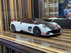 LCD Model Pagani Huayra Roadster BC White Carbon 1:18 Diecast Model Car - detailed collector display model