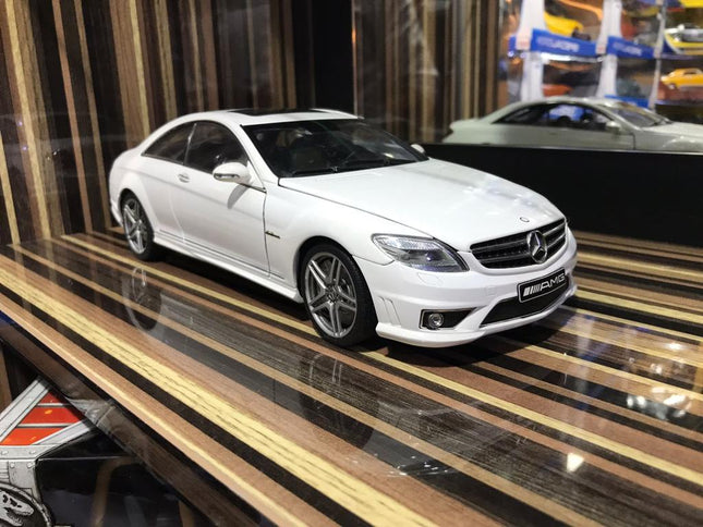 AutoArt Mercedes-Benz CL63 AMG White 1:18 Diecast Model Car - detailed collector display model