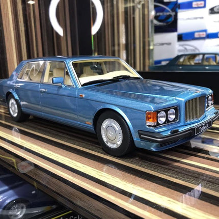 GT Spirit 1:18 Bentley Turbo R Blue Resin Model Car - detailed collector display model