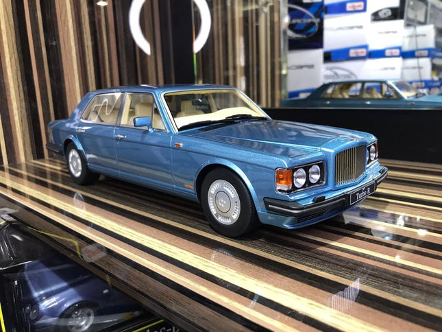 GT Spirit 1:18 Bentley Turbo R Blue Resin Model Car - detailed collector display model
