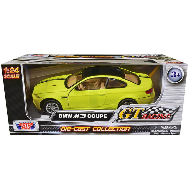 https://cdn.shopify.com/s/files/1/0504/9925/6496/files/bmw-m3-coupe-neon-yellow-with-matt-black-top-and-stripes-gt-racing-series-124-diecast-model-car-by-motormax-932620.jpg?v=1748418081