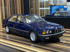 Minichamps BMW E32 730i 1:18 Blue Diecast Model Car - detailed collector display model