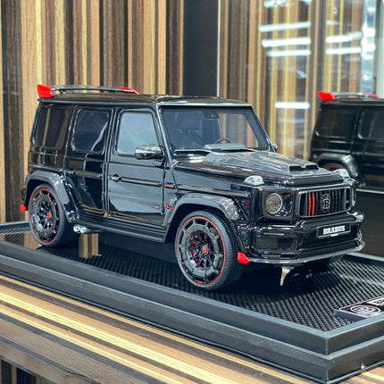 Motor Helix 1/18 Mercedes-Benz Brabus 900 Rocket Black & Carbon Resin Model - detailed collector display model