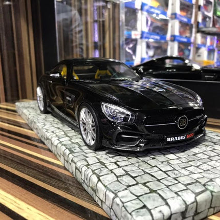 LCD Model Mercedes-Benz Brabus 600 GTS Black 1:18 Resin Model Car - detailed collector display model