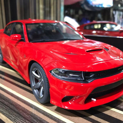 GT Spirit 1/18 Dodge Charger SRT Hellcat Red Resin Scale Model Car - detailed collector display model