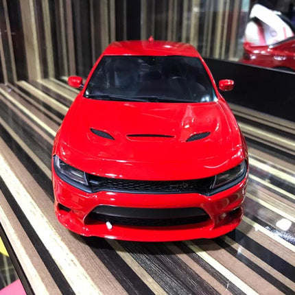 GT Spirit 1/18 Dodge Charger SRT Hellcat Red Resin Scale Model Car - collectible scale model car