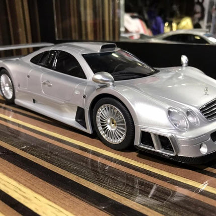 GT Spirit Mercedes-Benz CLK GTR Model Car 1:18 Resin Silver - detailed collector display model