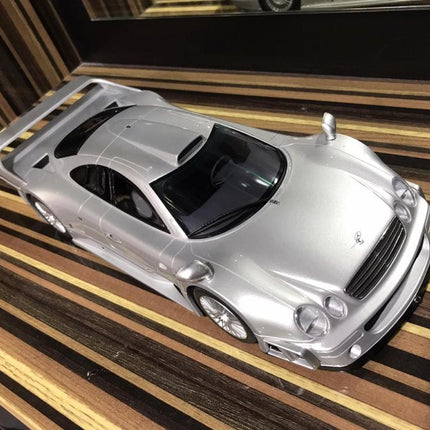 GT Spirit Mercedes-Benz CLK GTR Model Car 1:18 Resin Silver - collectible scale model car