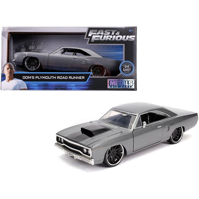 https://cdn.shopify.com/s/files/1/0504/9925/6496/files/doms-plymouth-road-runner-gray-metallic-with-black-hood-stripe-fast-furious-movie-124-diecast-model-car-by-jada-456765.jpg?v=1748419550