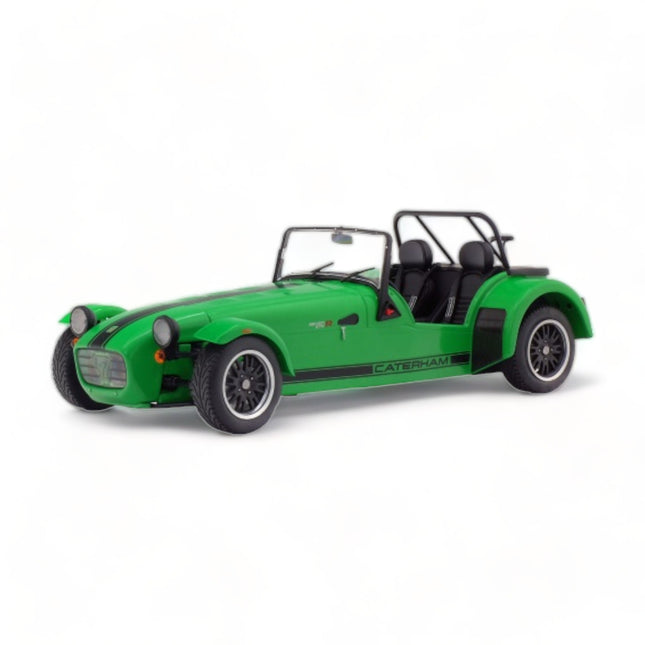 1/18 Diecast Caterham Seven 275R Green Solido Scale Model Car - detailed collector display model