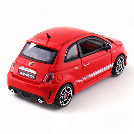 Bburago 1/18 Abarth 500 Diecast Model Car Red - premium collector scale model