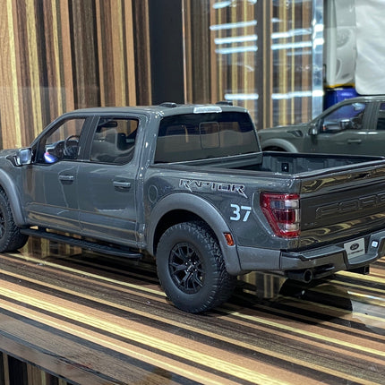 GT Spirit 1:18 Ford F-150 Raptor 2022 Grey Resin Scale Model Car - fine detailed model replica