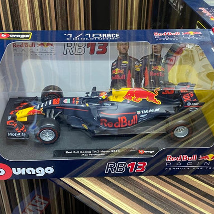 Bburago 1/18 Red Bull Racing RB13 Max Verstappen Diecast Model Car - collector edition scale model