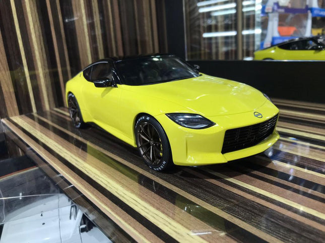 Nissan Fairlady Z Prototype GT Spirit 1:18 Yellow Resin Model Car - detailed collector display model