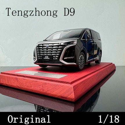 YX Car Model BYD Tengshi D9 MPV Black 1:18 Diecast Model Car - premium collector scale model