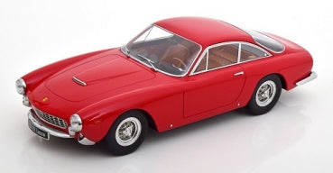 Red Ferrari 250 GT Lusso 1962 1:18 scale diecast model car by KK Scale, front view