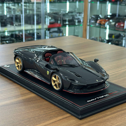 MR Collection Ferrari Daytona SP3 1:18 Full Carbon Fiber Resin Model - detailed collector display model