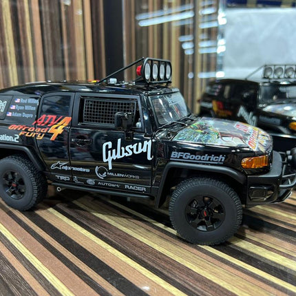 AutoArt Toyota FJ Cruiser Black 1:18 Diecast Model Car - collectible scale model car