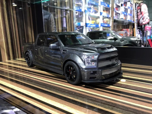 GT Spirit 1:18 Ford F-150 Shelby Grey Resin Model Car - detailed collector display model