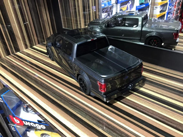 GT Spirit 1:18 Ford F-150 Shelby Grey Resin Model Car - studio product photo of the scale model