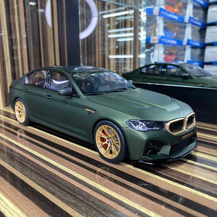 GT Spirit 1:18 BMW M5 Competition Green Resin Scale Model Car - detailed collector display model