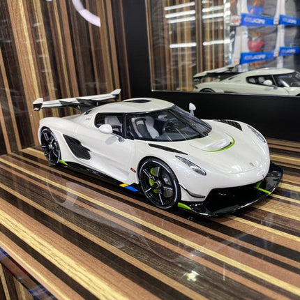 Koenigsegg Jesko GT Spirit 1:18 White Resin Model Car - detailed collector display model