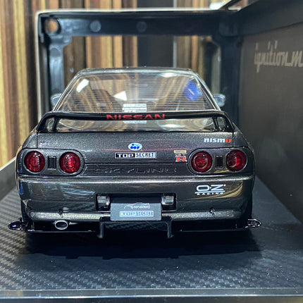 Ignition Model Nissan Skyline GT-R R32 1:18 Grey Metallic Resin Model - fine detailed model replica