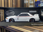 Ignition Model 1/18 Nissan Skyline GT-R R32 White Resin Model Car - detailed collector display model