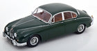 1:18 scale dark green Jaguar MK II 3.8 diecast model car with detailed interior
