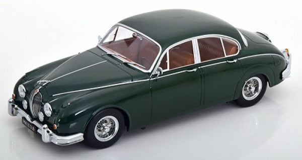 1:18 scale dark green Jaguar MK II 3.8 diecast model car with detailed interior