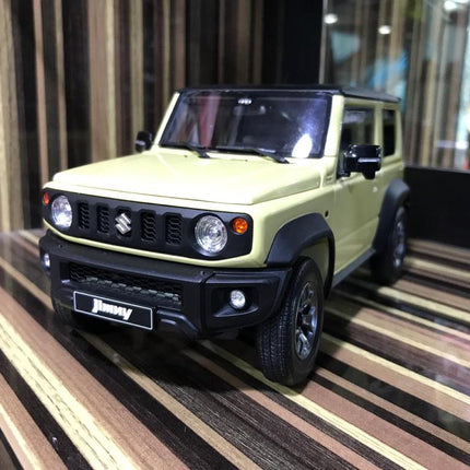 LCD Model Suzuki Jimny Cream 1:18 Diecast Model Car - detailed collector display model