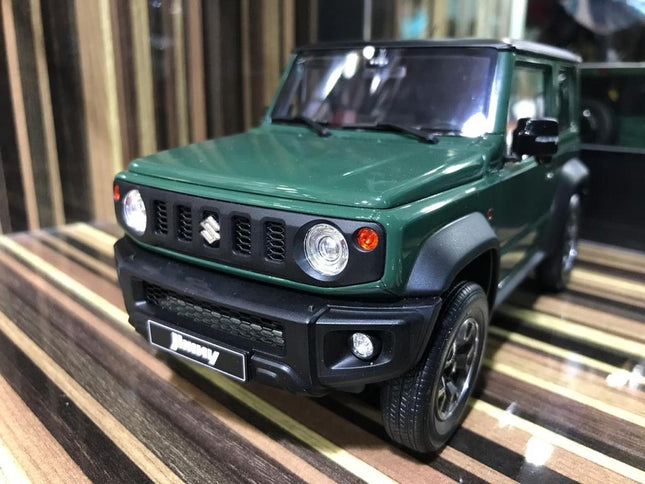 LCD Model Suzuki Jimny Dark Green 1:18 Diecast Model Car - detailed collector display model