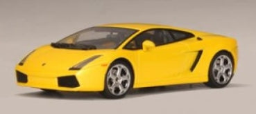 yellow Lamborghini Gallardo 2003 1:43 scale diecast model car by Autoart, front view