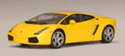Yellow Lamborghini Gallardo 2003 1:43 scale diecast model car, side view