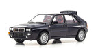 1:18 scale dark blue Lancia Delta HF Integrale Club Italia diecast model car side view