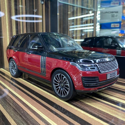 LCD Model Land Rover Range Rover 2020 Red Opening 1:18 Diecast Model Car - detailed collector display model