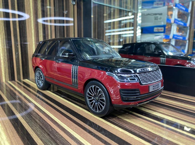 LCD Model Land Rover Range Rover 2020 Red Opening 1:18 Diecast Model Car - detailed collector display model