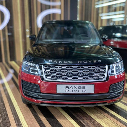 LCD Model Land Rover Range Rover 2020 Red Opening 1:18 Diecast Model Car - studio product photo of the scale model