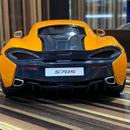 AutoArt McLaren 570S Orange 1:18 Diecast Model Car - fine detailed model replica