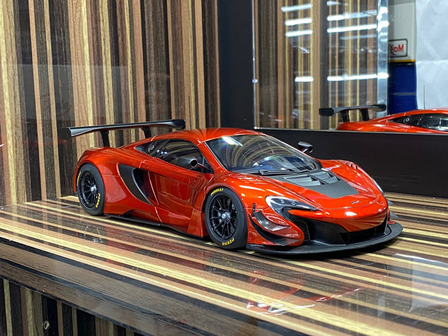 AutoArt McLaren 650S GT3 Orange 1:18 Diecast Model Car - detailed collector display model